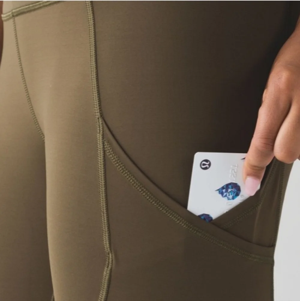 Lululemon Olive Green Crop Leggings